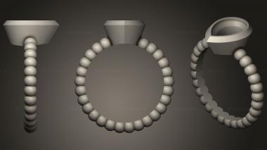 Jewelry rings Ball Ring56 3d model